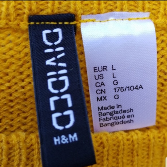 H&M DIVIDED Mustard Sweater - Picture 3 of 5